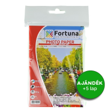 Fortuna Fotópapír fortuna 10x15 inkjet fényes 255 gr 50 ív/csomag fotópapír