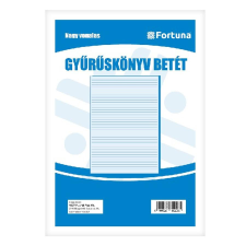 Fortuna Gyűrűskönyv betét FORTUNA A4 50 lapos 4 lyukú vonalas gyűrűs kalendárium betétlap