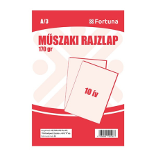 Fortuna Rajzlap műszaki FORTUNA A/3 180gr 10 ív/csomag rajzlap