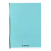 Fortuna Spirálfüzet vonalas FORTUNA Monocolor A/5 70 lapos pasztell kék