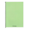 Fortuna Spirálfüzet vonalas FORTUNA Monocolor A/5 70 lapos pasztell zöld