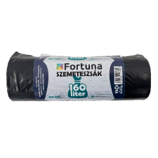 Fortuna Szemeteszsák fortuna 160l fekete 80x120 cm 10 darabos 12.01742 tisztító- és takarítószer, higiénia
