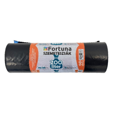 Fortuna Szemeteszsák fortuna 200l fekete 95x120 cm 10 darabos 12.01743 tisztító- és takarítószer, higiénia