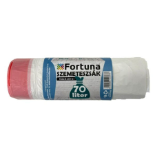 Fortuna Szemeteszsák FORTUNA 70L húzózáras fehér 65x70 cm 15 db/tekercs tisztító- és takarítószer, higiénia