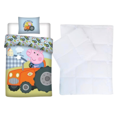  Foszforeszkáló Peppa Malac ovis ágynemű szett (traktor) lakástextília