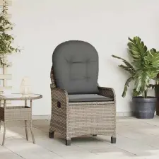  Fotel ágy párnával Szürke 56 x 66 x 95 cm polirattan kerti bútor