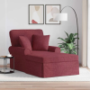  Fotel Loungba Szoknyával párnával Bordó 91 x 157 x 91 cm szövet