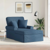 Fotel Loungba Szoknyával párnával Kék 91 x 157 x 91 cm szövet