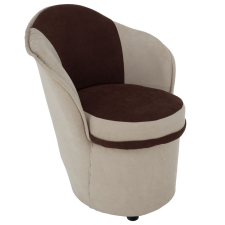  Fotel tárhellyel, bézs/barna, PERSI bútor