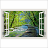  Fotó Háttérkép Ablak Fahíd, erdő, Plitvicei park, 250 x 170 cm