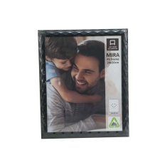  Fotókeret műanyag Mira fekete M 24 cm x 30 cm fényképkeret