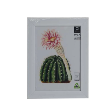  Fotókeret műanyag Stilo fehér S 13 cm x 18 cm fényképkeret