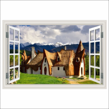  Fotótapéta Ablak Agyagvár, forrás, hegy, 300 x 200 cm tapéta, díszléc és más dekoráció