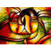  Fotótapéta Absztrakt arcok2, 250 x 200 cm
