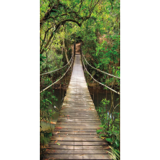 Fotótapéta ajtóra JUNGLE BRIDGE 86x200 cm tapéta, díszléc és más dekoráció