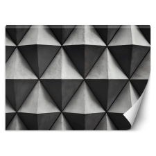  Fotótapéta, Geometriai háromszögek 3D - 368x254 cm tapéta, díszléc és más dekoráció