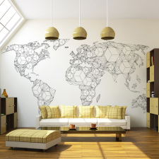  Fotótapéta térkép - Map of the World - white solids Világtérkép 250x193 térkép