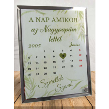 Fotóüveg nagyszülőknek - Amikor nagypapám lettél grafika, keretezett kép