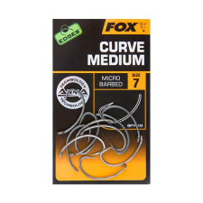 FOX Curve Shank Medium horog 10db teflon bevonattal - 5 horog