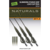 FOX Naturals Submerge Power Grip Lead Clips fonott süllyedő előke 3db - 30lbs