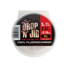 FOX rage drop &#039;n&#039; jig fluorocarbon drop &#039;n&#039; jig fluorocarbon - 0.25mm 4.25kg / 9.37lb fluorcarbon... horgászzsinór