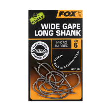 FOX Wide Gape Long Shank horog 10db teflon bevonattal teflon bevonattal - 4 horog