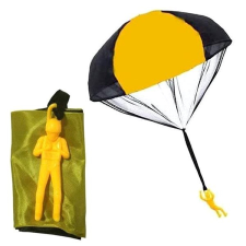 foxglider Ejtőernyős ejtőernyővel - sárga játékfigura