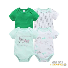  Foxy Baby Rövid ujjú pamut body szett (4db-os) ( 62 ) - Masnik kombidressz, body