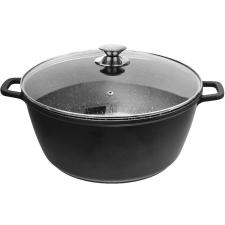  Főzőedény, tapadásmentes bevonat, sokoldalú kompatibilitás, fekete, &gt;5L edény