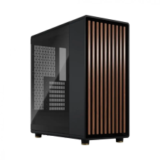 FRACTAL DESIGN North Charcoal Tempered Glass Black TG Dark Case számítógép ház