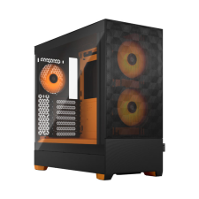 FRACTAL DESIGN Pop Air RGB Orange Core TG Clear Tint Számítógépház - Fekete/Narancssárga számítógép ház