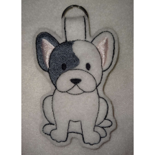 Francia bulldog kulcstartó kulcstartó