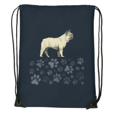 Francia bulldog - Sport táska navy kék tornazsák