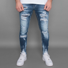 Frayed Skinny Farmernadrág - Méret: 30 férfi nadrág