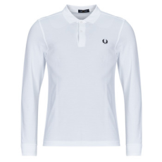 Fred Perry Hosszú ujjú galléros pólók LONG SLEEVE FRED PERRY SHIRT Fehér EU S