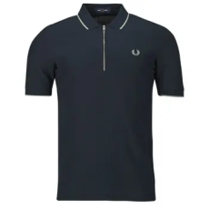 Fred Perry Rövid ujjú galléros pólók CREPE PIQUE POLO SHIRT Tengerész EU S