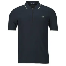 Fred Perry Rövid ujjú galléros pólók CREPE PIQUE POLO SHIRT Tengerész EU XL férfi póló
