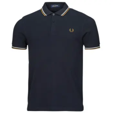 Fred Perry Rövid ujjú galléros pólók TWIN TIPPED FRED PERRY SHIRT Tengerész EU S