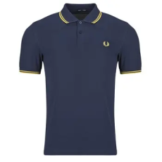 Fred Perry Rövid ujjú galléros pólók TWIN TIPPED FRED PERRY SHIRT Tengerész EU S