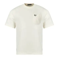 Fred Perry Rövid ujjú pólók POCKET DETAIL T-SHIRT Bézs EU XL