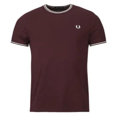 Fred Perry Rövid ujjú pólók TWIN TIPPED T-SHIRT Bordó EU M