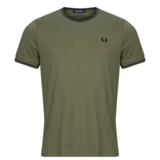 Fred Perry Rövid ujjú pólók TWIN TIPPED T-SHIRT Zöld EU M