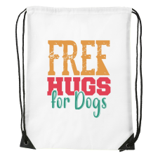  Free hugs for dog - Sport táska Fehér egyedi ajándék