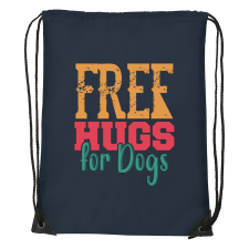  Free hugs for dog - Sport táska navy kék tornazsák