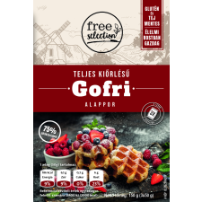 Free selection teljes kiőrlésű gofri alappor 3x50g 150 g alapvető élelmiszer