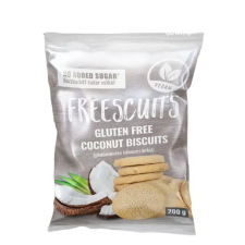 FreeScuits gluténmentes keksz édesítőszerrel 200g kókuszos csokoládé és édesség