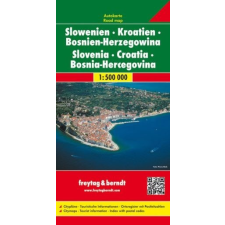 Freytag &amp; Berndt Horvátország, Szlovénia térkép, Bosznia térkép Horvátország térkép Freytag &amp; Berndt 1:500 000 2018 térkép