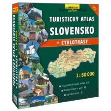 Freytag &amp; Berndt Szlovákia atlasz, Szlovákia turista és kerékpáros atlasz 1:50 000 Shocart 2018 Szlovákia turistatérképek térkép
