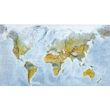 Freytag &amp; Berndt Világ falitérkép domborzati, műanyaghengerben, 1:35 000 000, (120 x 84 cm) Freytag térkép WNAT 3 térkép