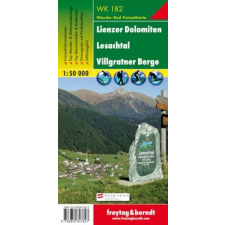 Freytag &amp; Berndt WK 182 Lienzer Dolomiten, Lesachtal, Villgratner Berge turistatérkép 1:50 000 térkép